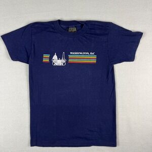VTG Washington DC T Shirt Fits XS Vacation‎ 1980s Capitol White House Government
